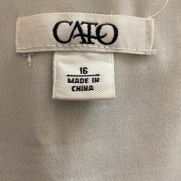 Cato blk sheer crop sleeveless blouse - Size 16 - Picture 5 of 9